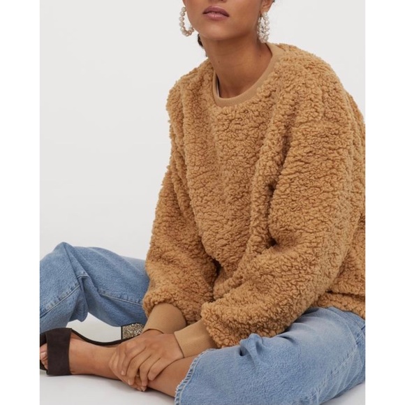 teddy sweater h&m